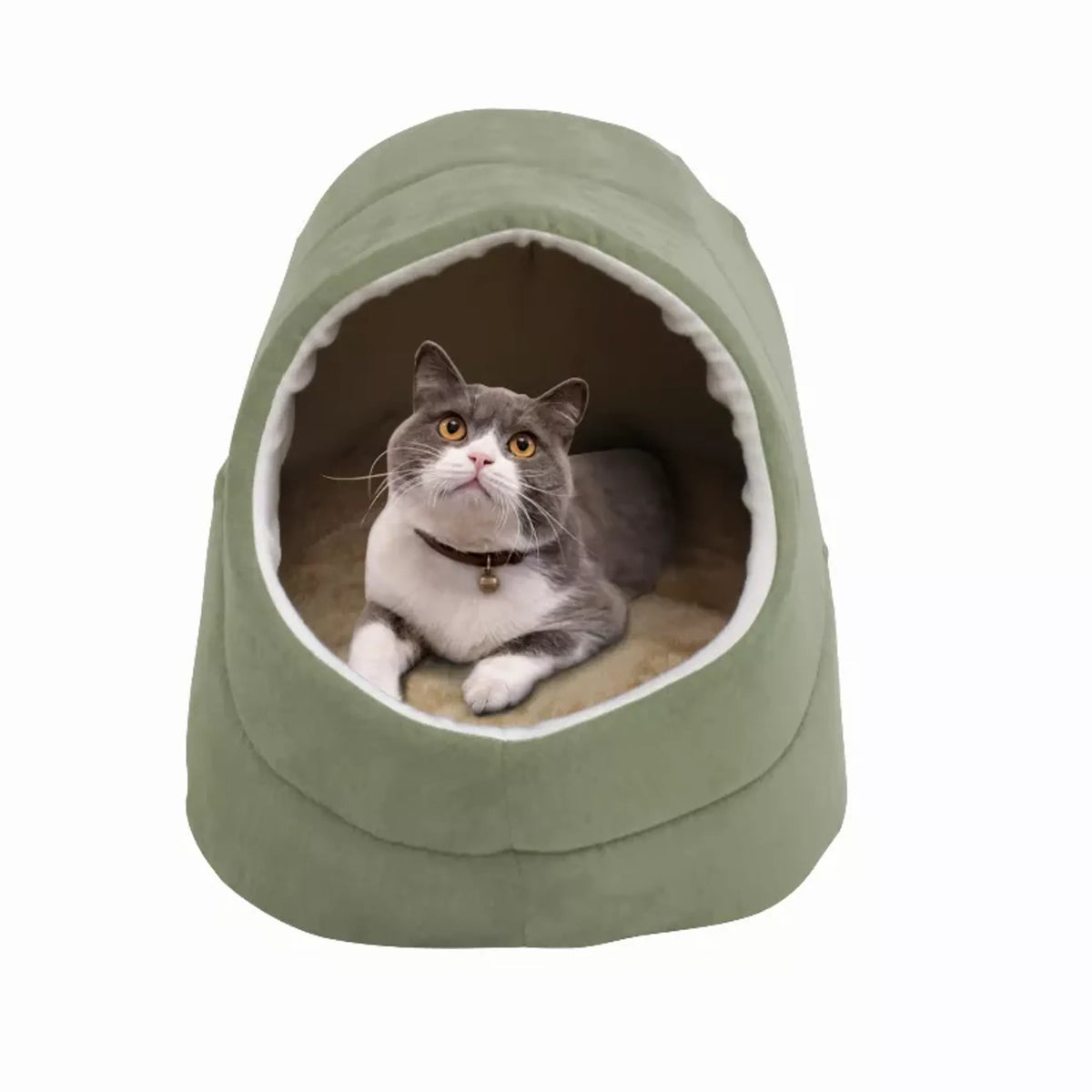 GOOPAWS Warming Burrow Bed for Cats