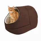 GOOPAWS Warming Burrow Bed for Cats