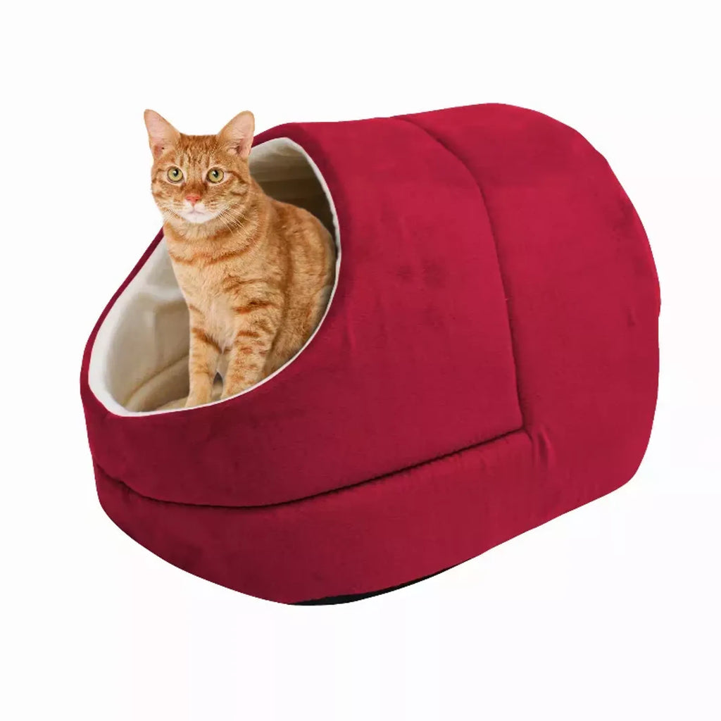 GOOPAWS Warming Burrow Bed for Cats