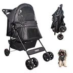 4-Wheel Pet Stroller for Dogs & Cats