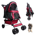 4-Wheel Pet Stroller for Dogs & Cats
