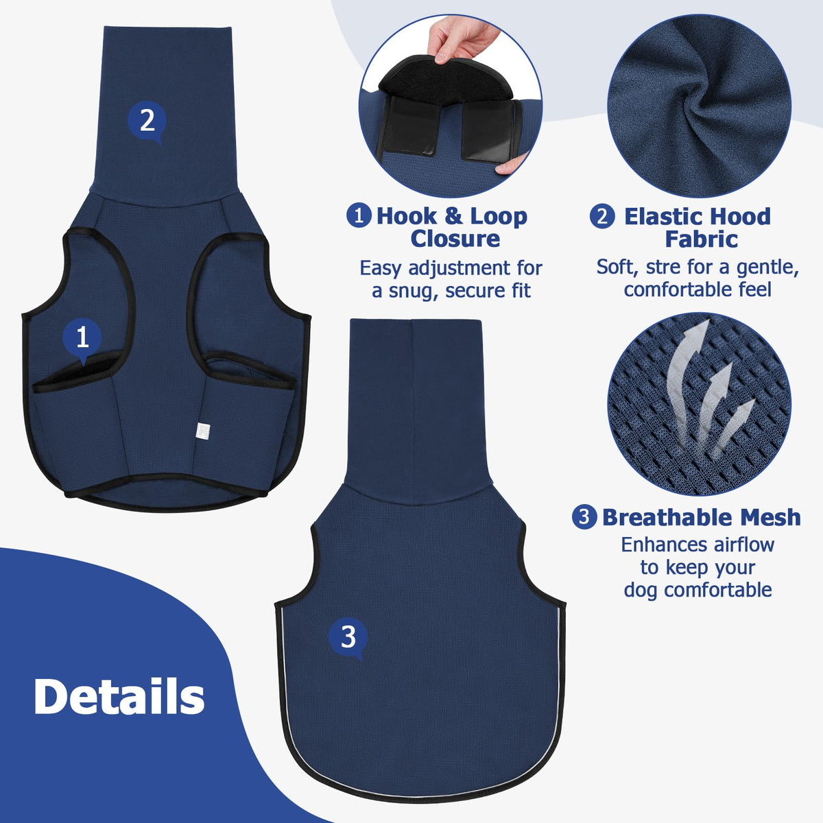 2-in-1 Anxiety Relief Vest & Hood for Dogs