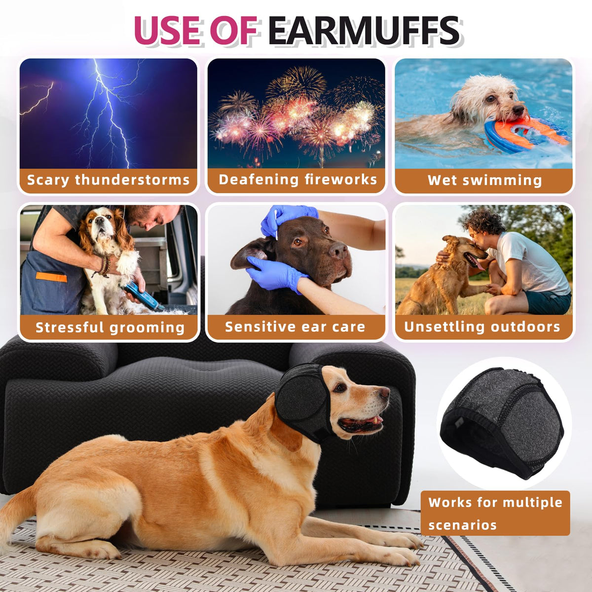 Quiet Ears Hood — Calming Wrap for Anxious Dogs