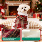 Plaid Holiday Cape for Dogs & Cats