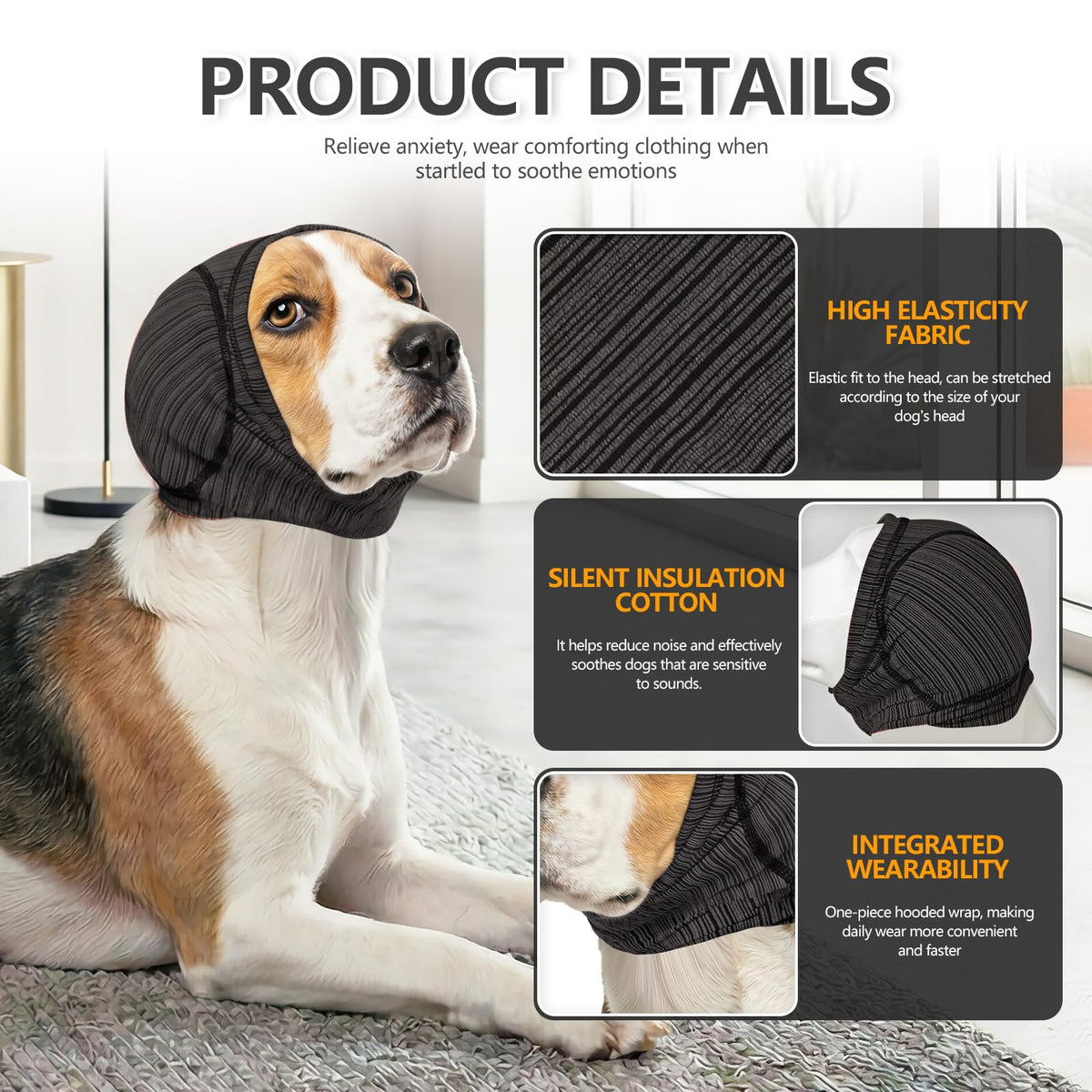 The Calming Hood™ — 4-in-1 Ear Protection for Dogs