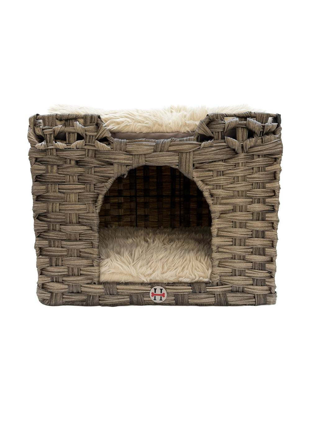 Handwoven Wool Cat Cave Bed