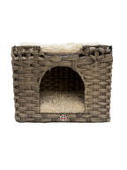 Handwoven Wool Cat Cave Bed
