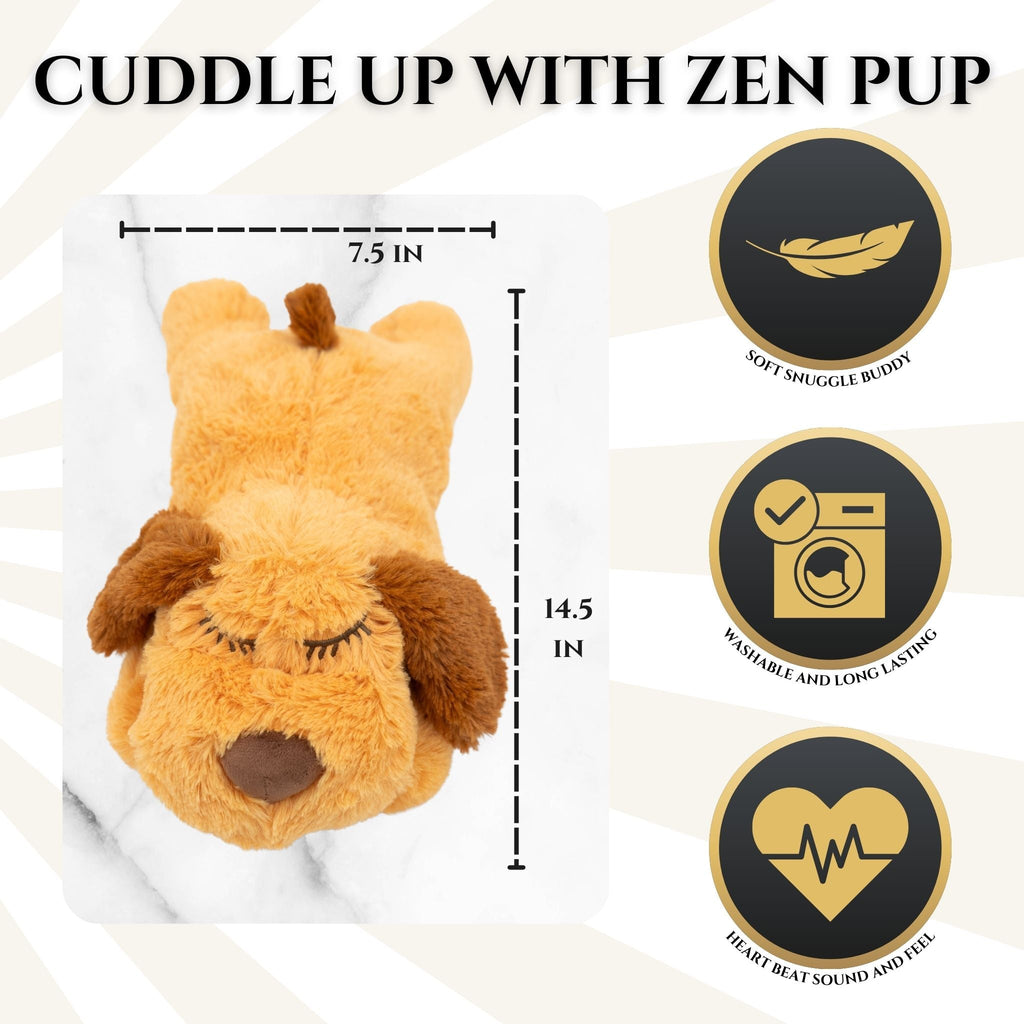 ZenPup™ Heartbeat Calming Plush — Anxiety Relief Companion for Dogs